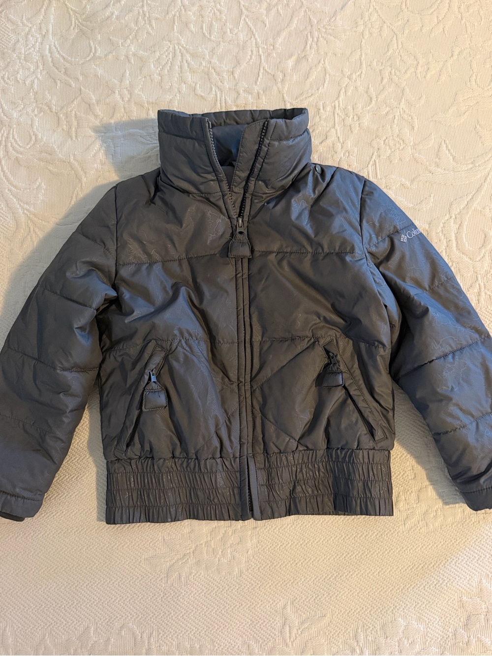 Columbia Omni-Shield Steel Gray Wear Like A Pack Puffer Jacket